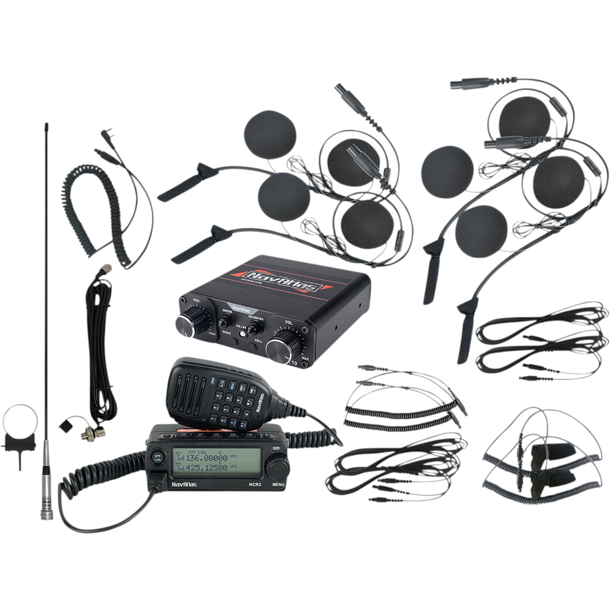 Navatlas Intercom and Radio Kit for 4 Seater - AdeptPowersports.com