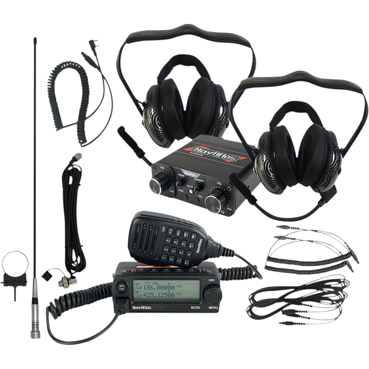 Navatlas Intercom and Radio Kit for 2 Seater - AdeptPowersports.com