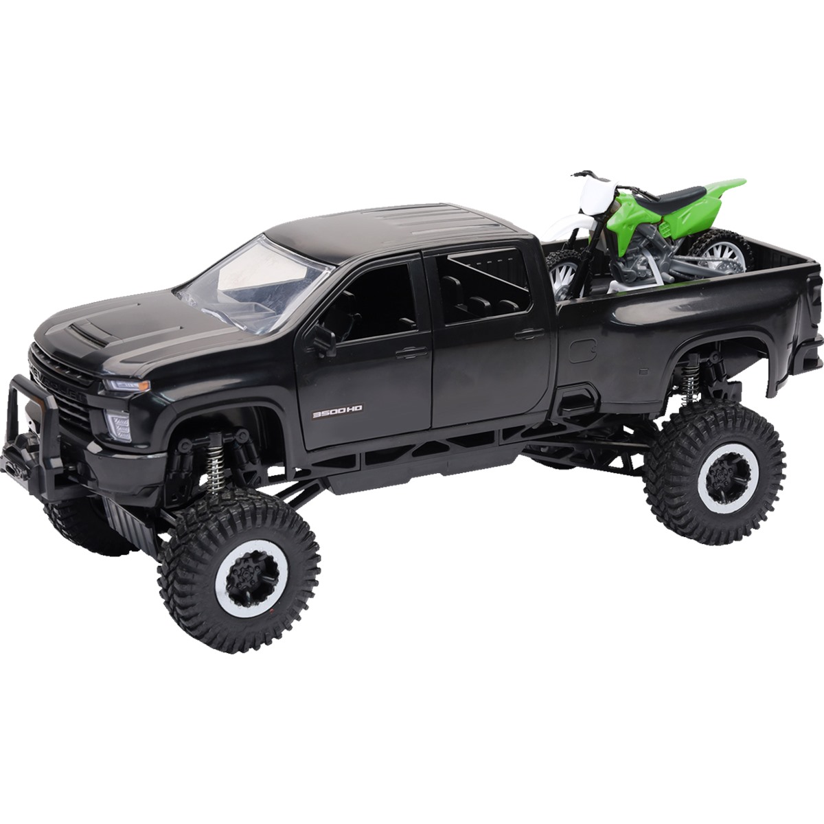 New-Ray Toys Offroad Pick Up Truck with Dirt Bike
