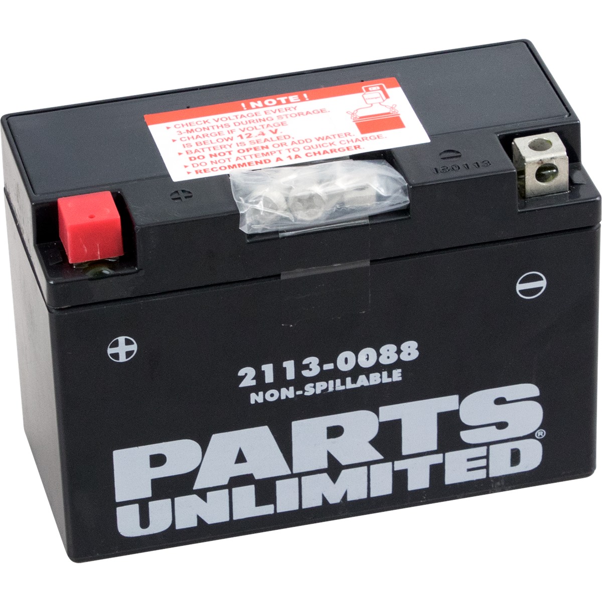 Parts Unlimited Factory-Activated AGM Maintenance-Free Battery