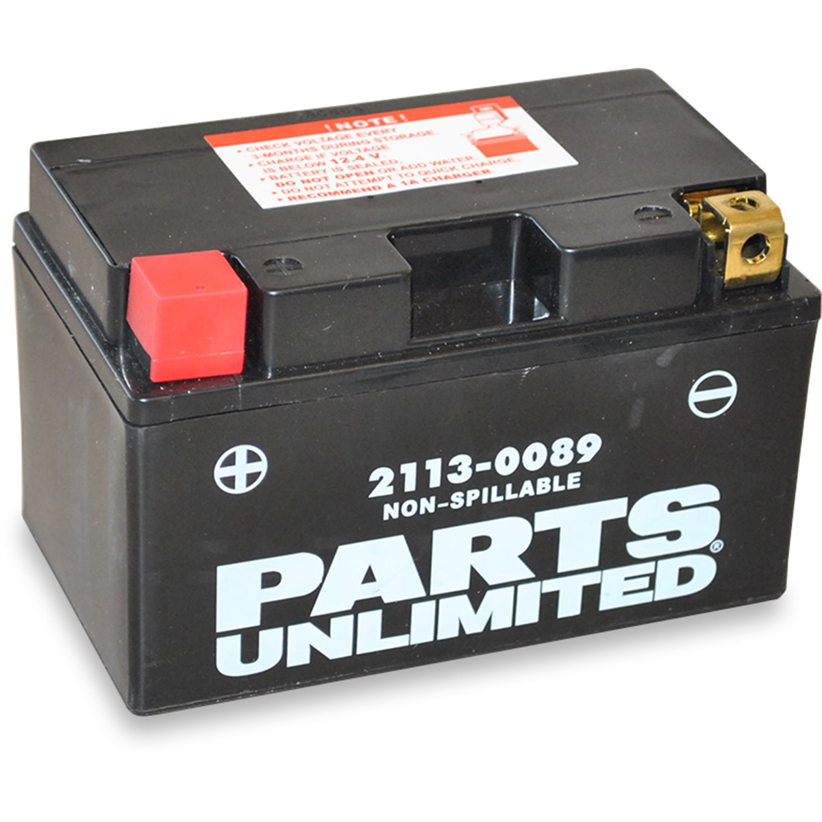 Parts Unlimited Factory-Activated AGM Maintenance-Free Battery