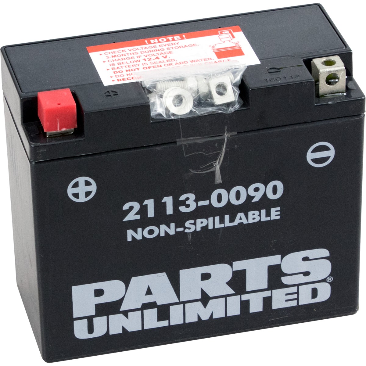 Parts Unlimited Factory-Activated AGM Maintenance-Free Battery