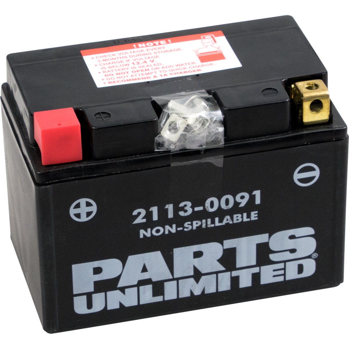 Parts Unlimited Factory-Activated AGM Maintenance-Free Battery