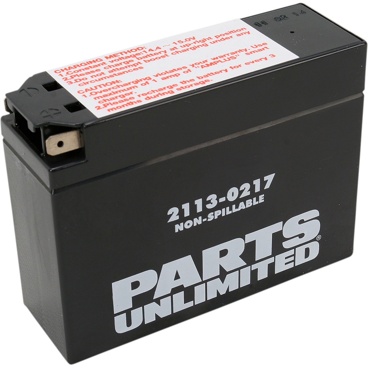 Parts Unlimited Factory-Activated AGM Maintenance-Free Battery