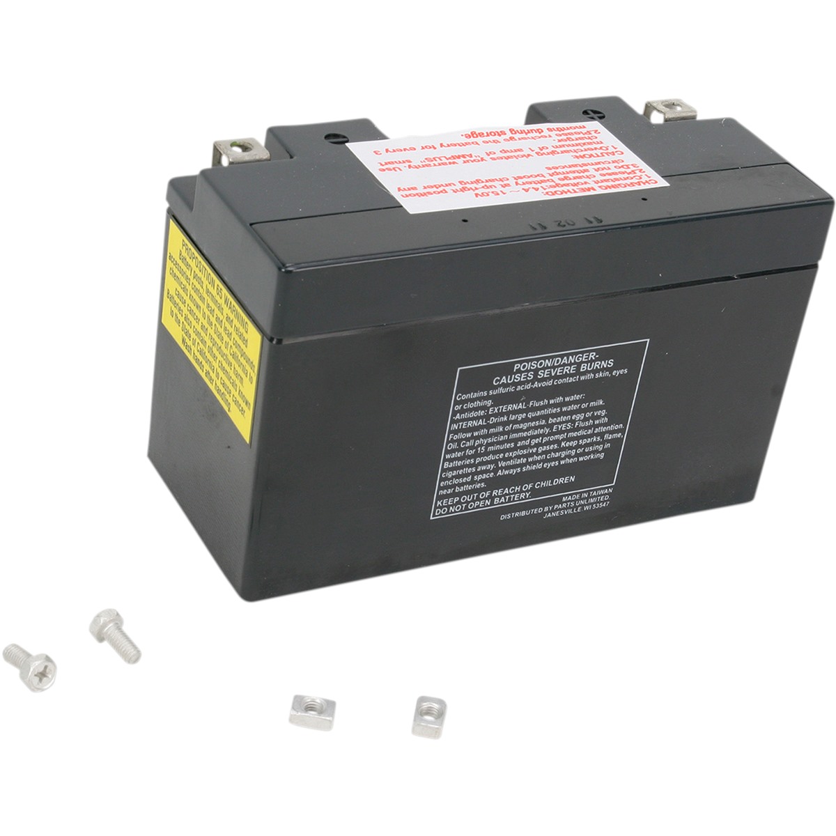 Parts Unlimited Factory-Activated AGM Maintenance-Free Battery