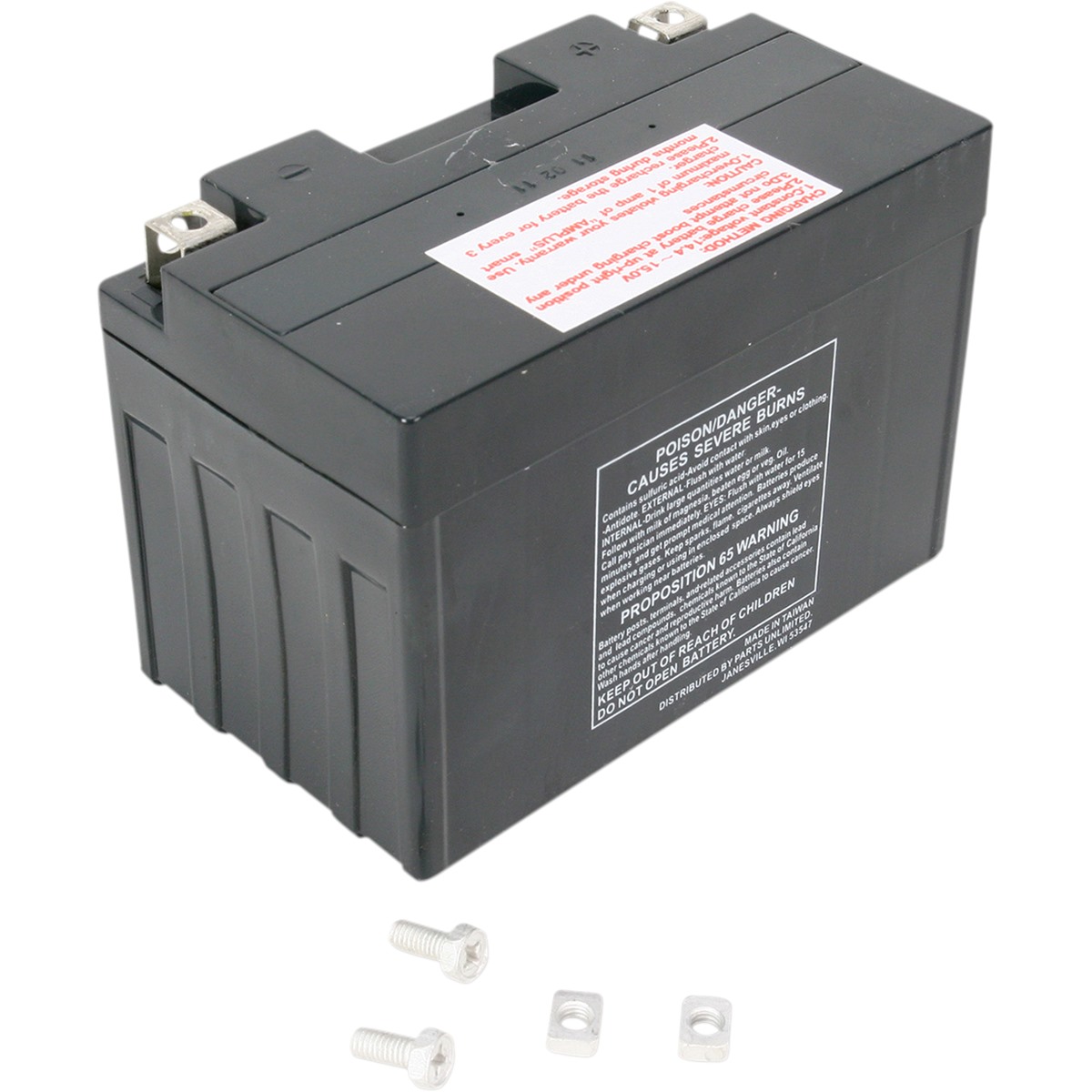 Parts Unlimited Factory-Activated AGM Maintenance-Free Battery
