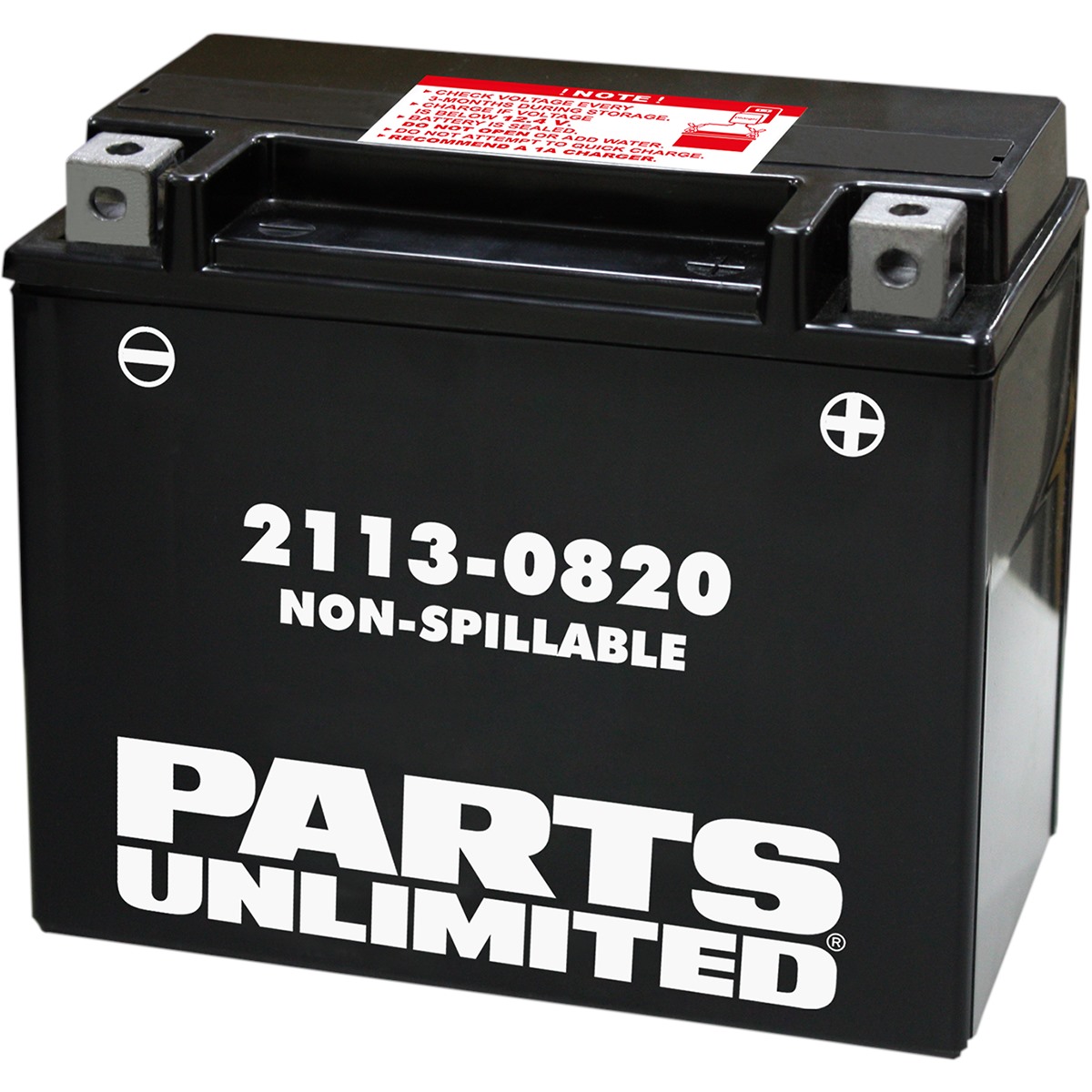 Parts Unlimited Factory-Activated AGM Maintenance-Free Battery