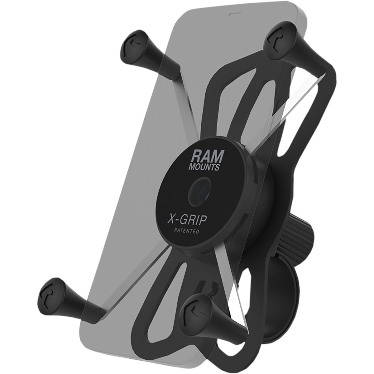 X-Grip Phone Mount with RAM Tough-Strap Handlebar Base