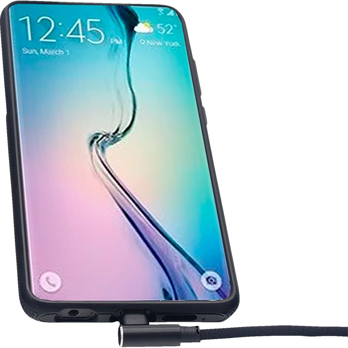 Ridepower 18 90&deg; Male USB to 90&deg; Male USB-C Phone Charging Cable