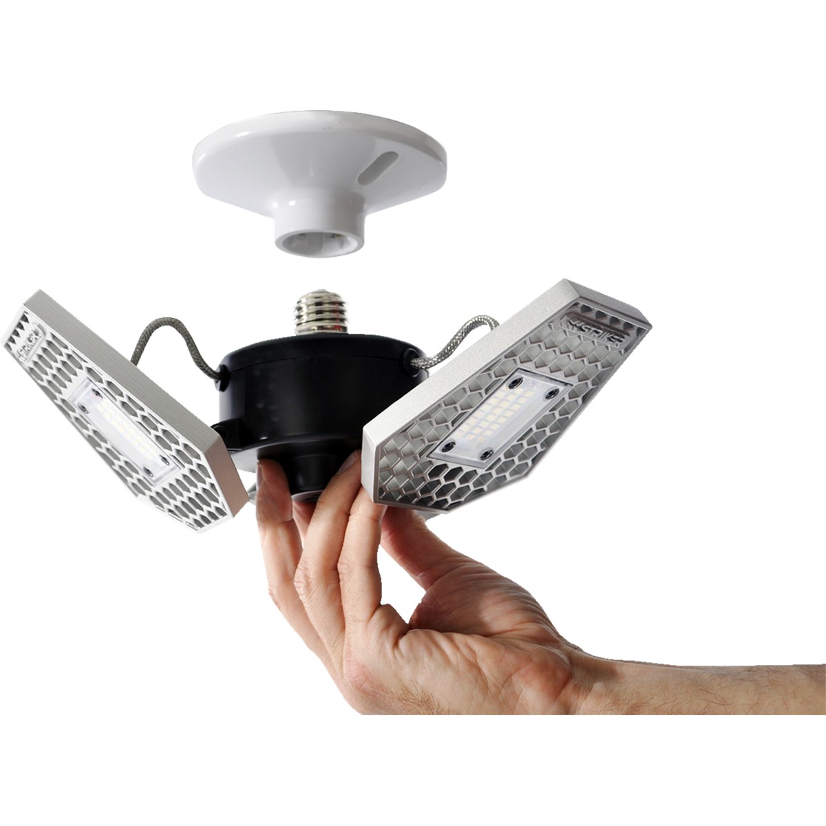 Risk Racing TRiLIGHT Motion Activated Garage/Attic/Basement/Home Ceiling Light