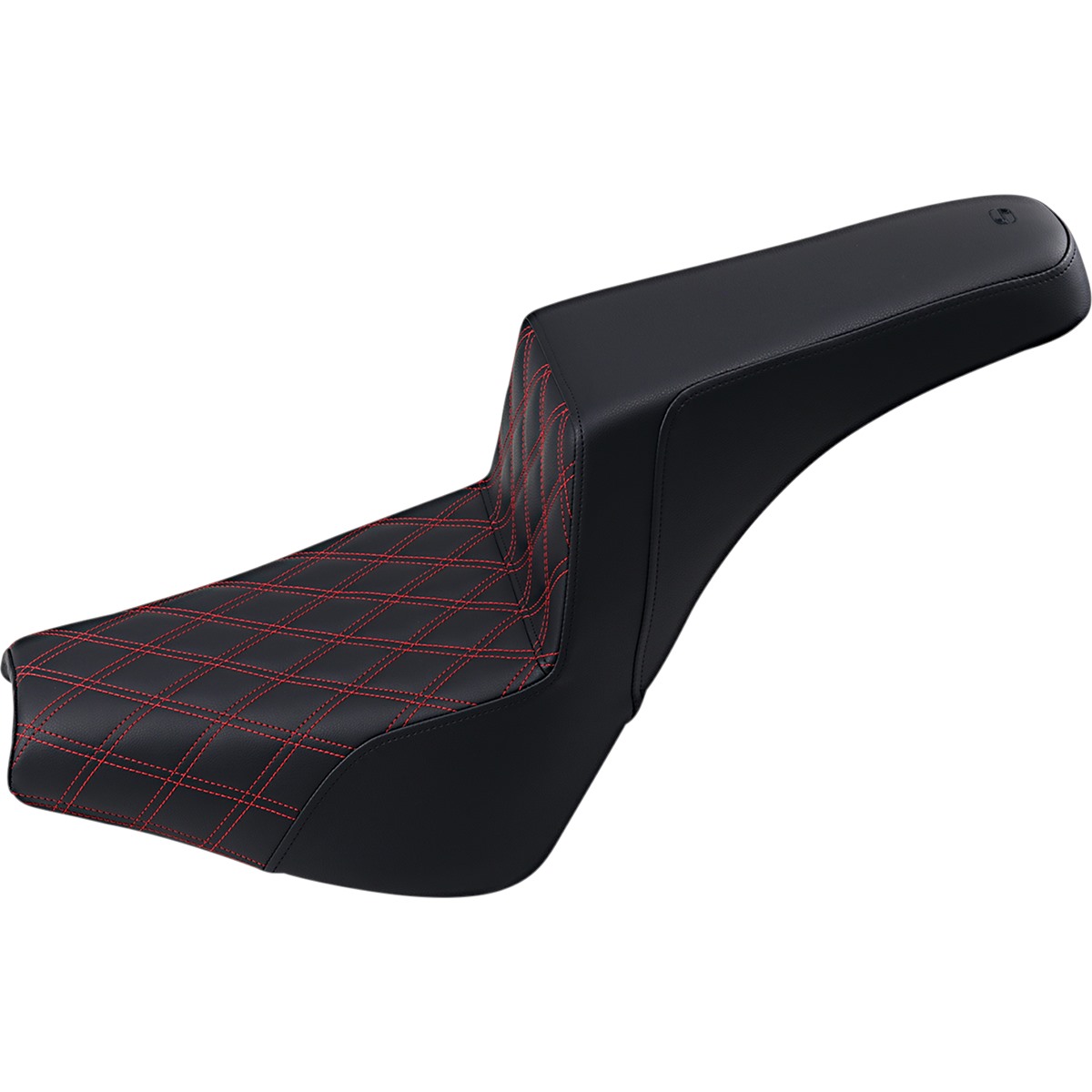 Step-Up Seat - Front Lattice Stitch/Red Stitching