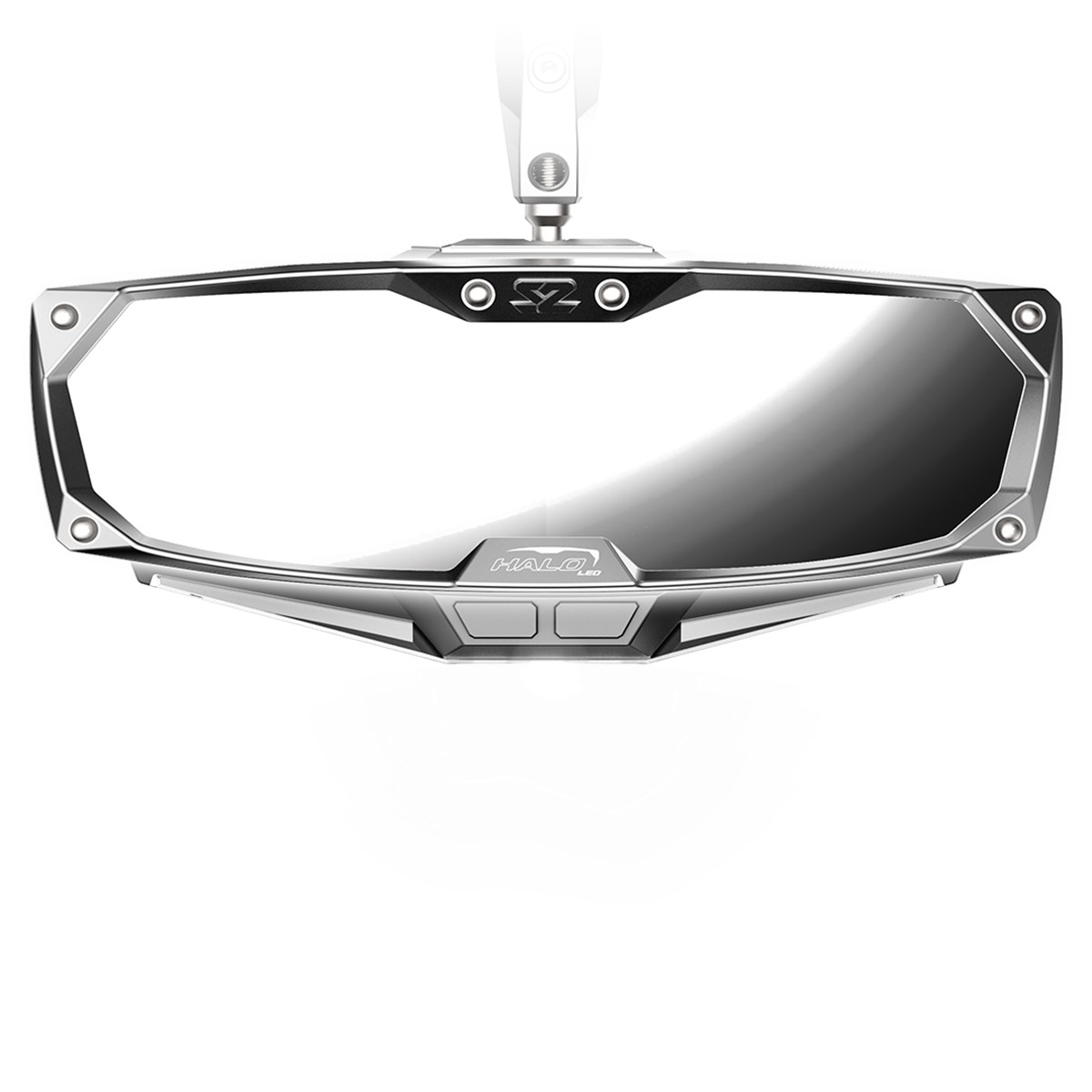 Seizmik Halo R Rear View Mirror with Cast Aluminum Bezel/LED Cabin Light - Pro Fit