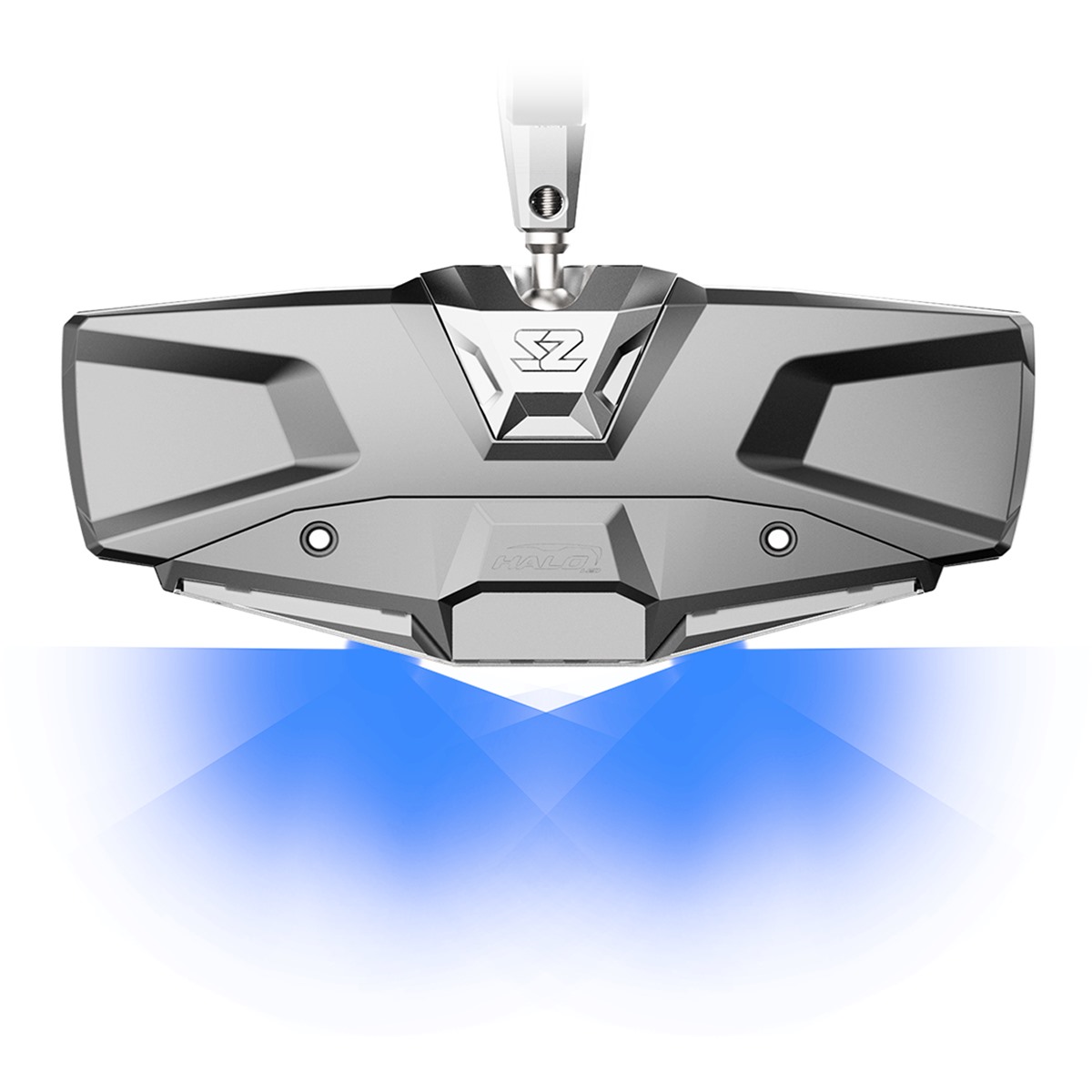 Seizmik Halo R Rear View Mirror with Cast Aluminum Bezel/LED Cabin Light - Pro Fit