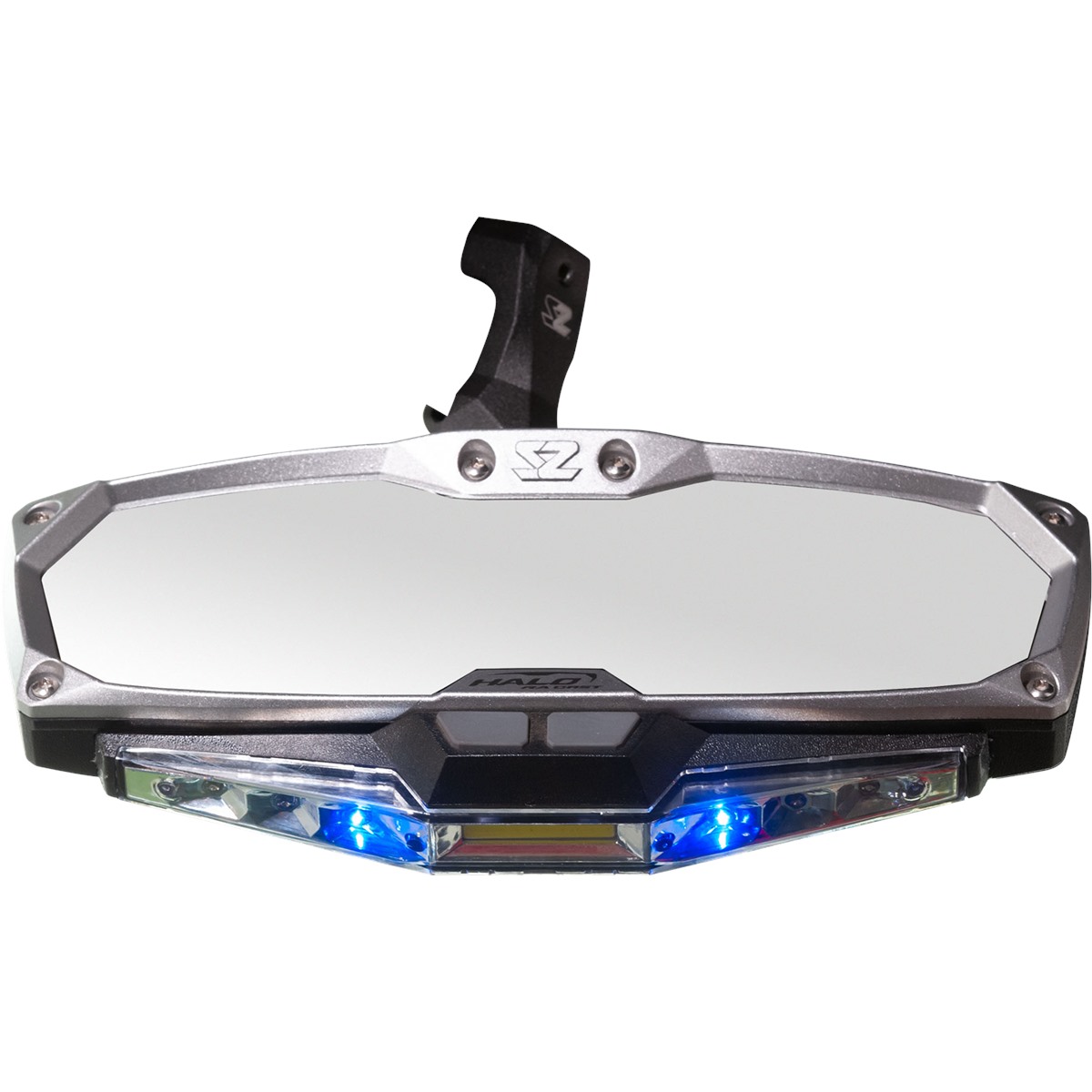 Seizmik Halo R Rear View Mirror with Cast Aluminum Bezel/LED Cabin Light - Maverick X3
