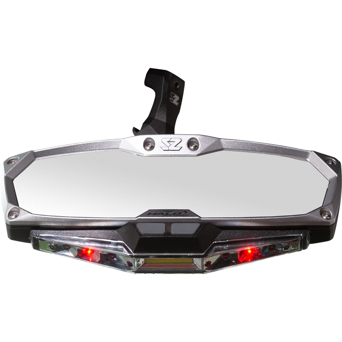 Seizmik Halo R Rear View Mirror with Cast Aluminum Bezel/LED Cabin Light - Maverick X3