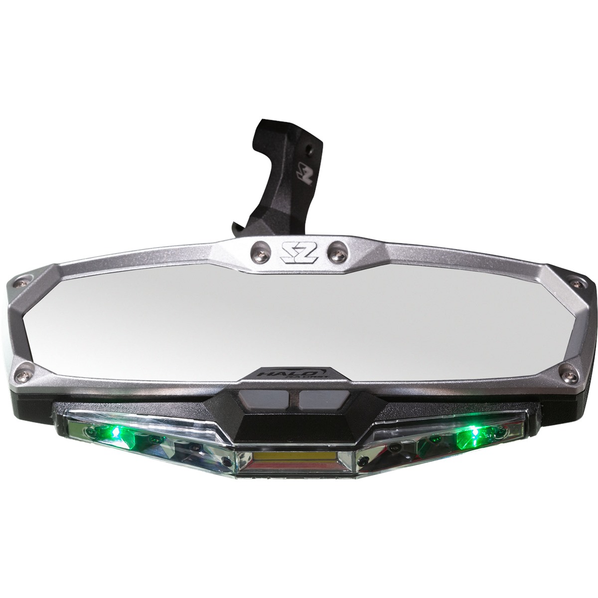 Seizmik Halo R Rear View Mirror with Cast Aluminum Bezel/LED Cabin Light - Maverick X3