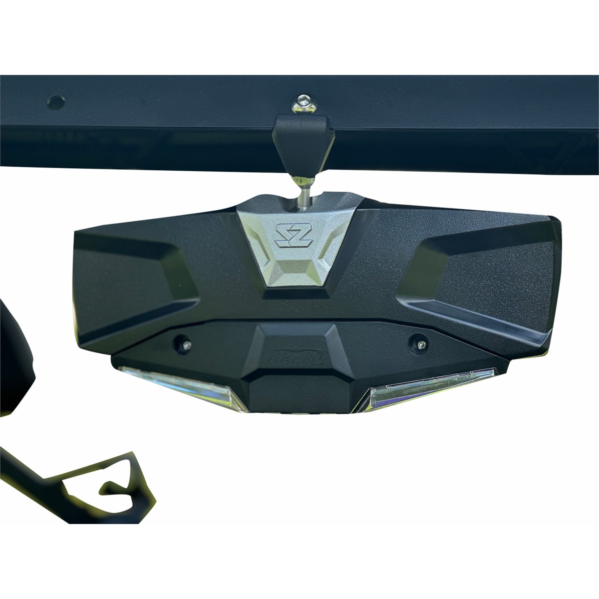 Seizmik Halo R Rear View Mirror with Cast Aluminum Bezel/LED Cabin Light - CF Moto