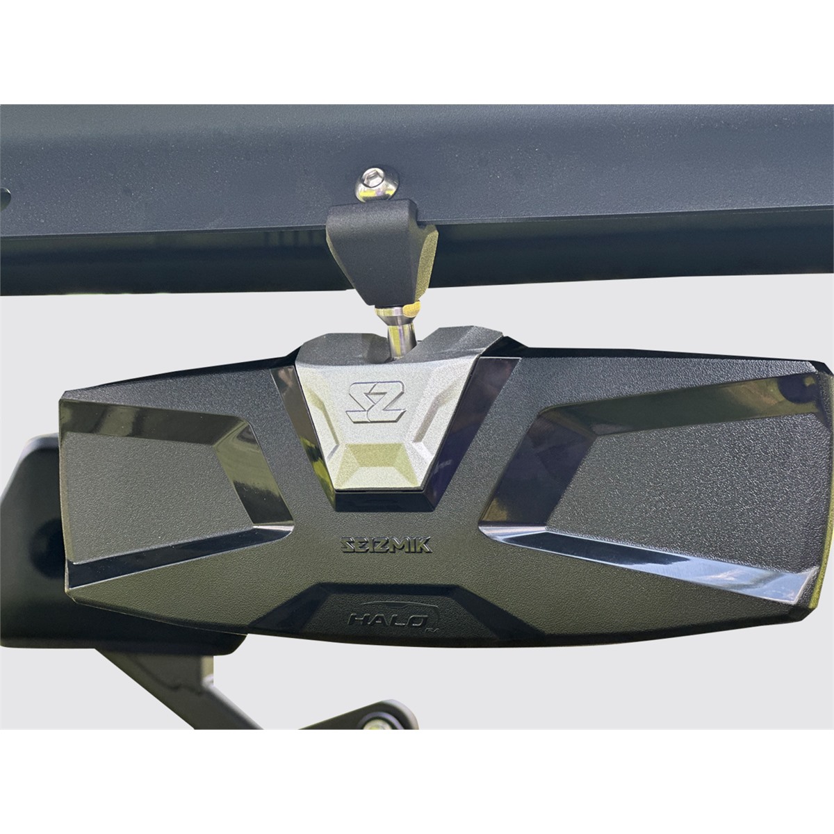 Seizmik Halo R Rear View Mirror with Cast Aluminum Bezel - CF Moto
