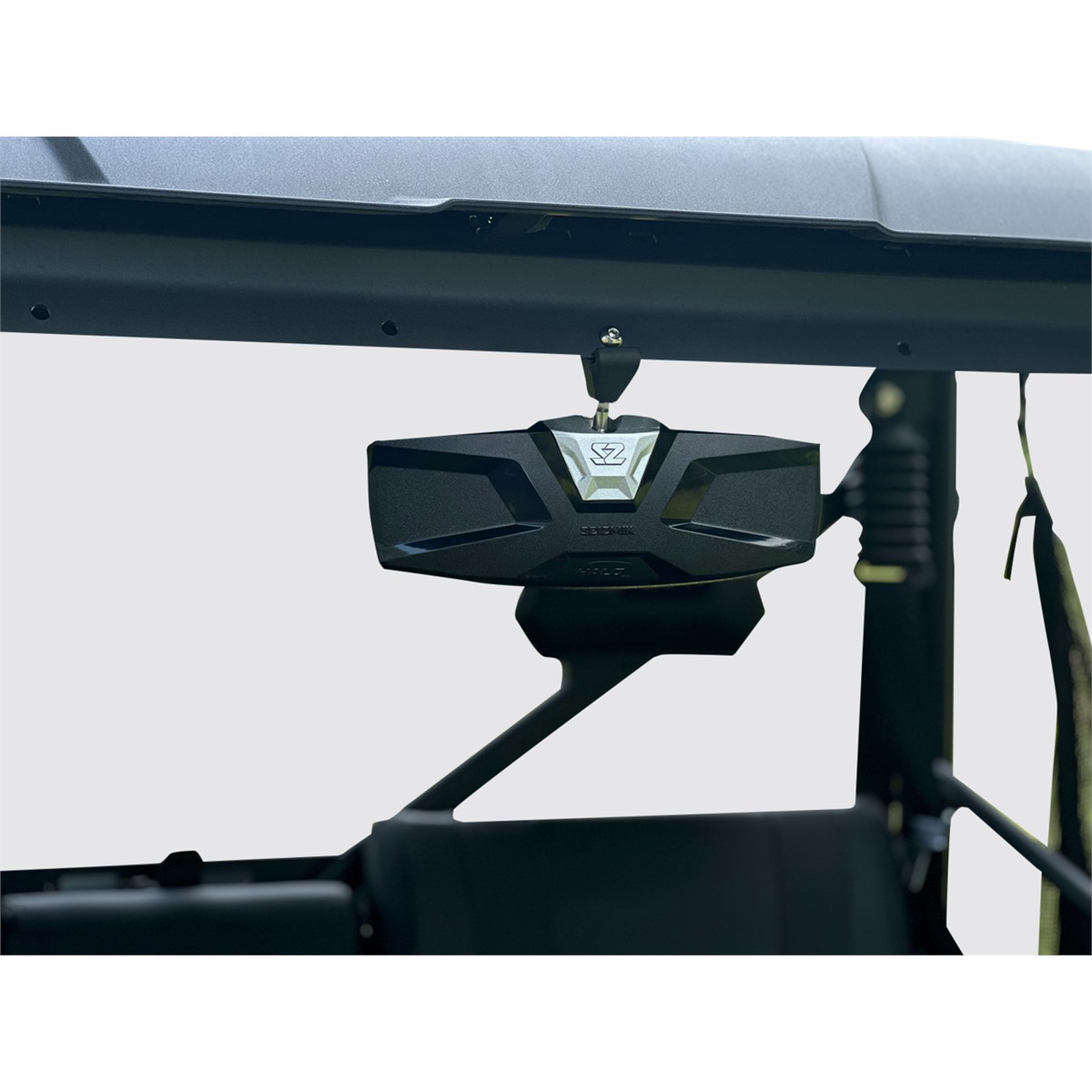 Seizmik Halo R Rear View Mirror with Cast Aluminum Bezel - CF Moto