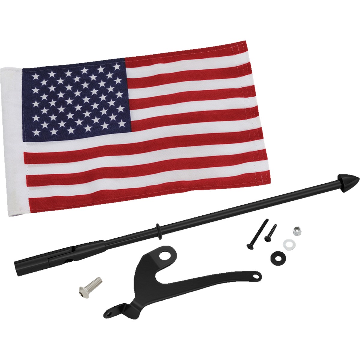 Flag Pole For Can-Am RT with US Flag