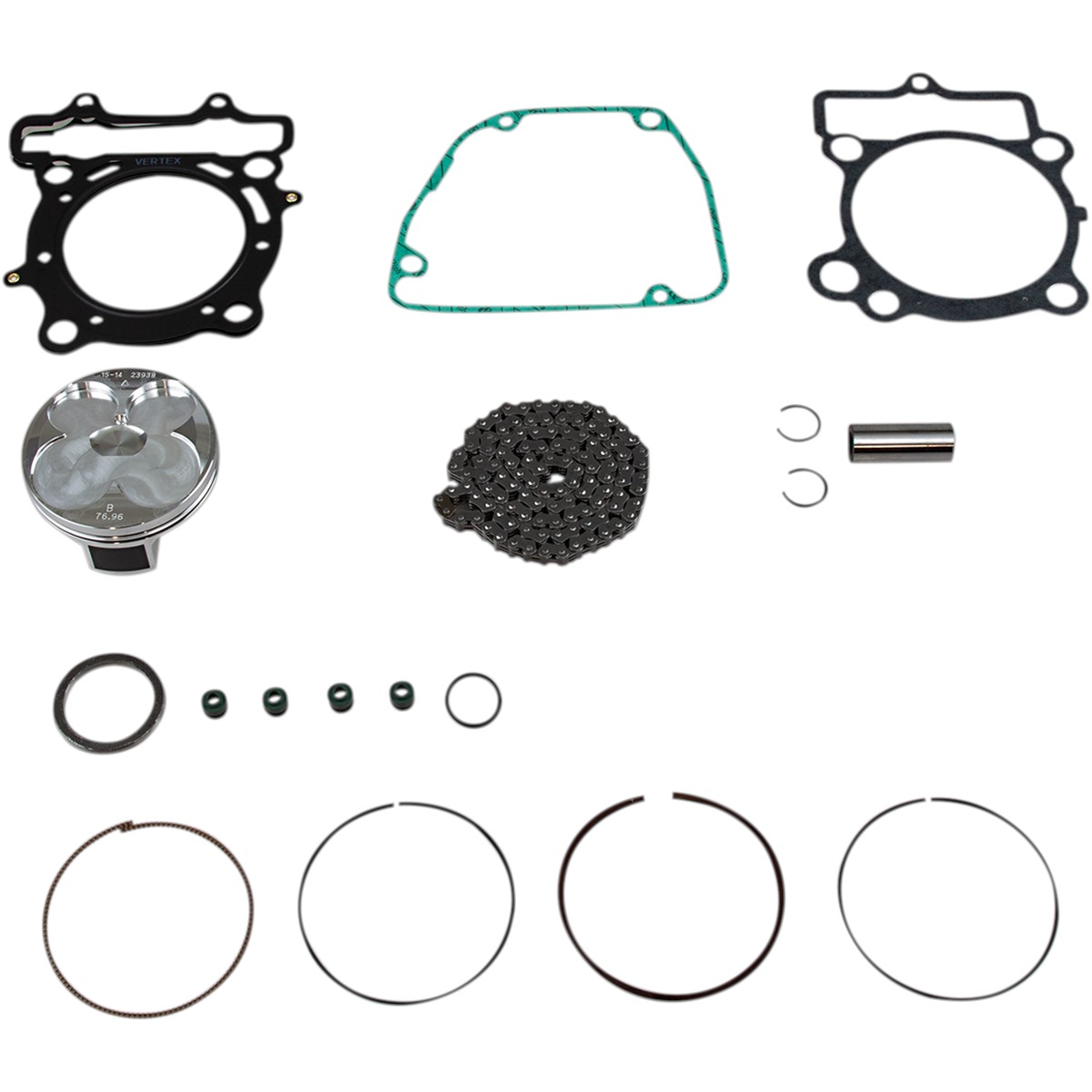 Top End Piston Kit Forged High Compression for 4-Stroke